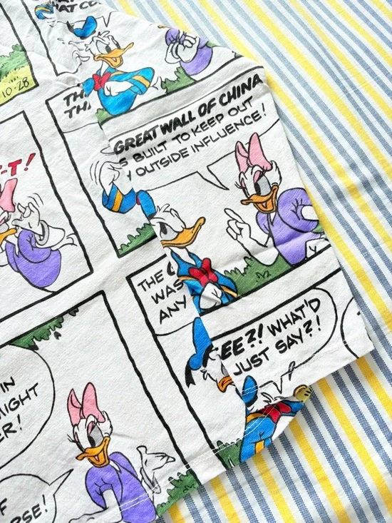 Zara Comic-Strip Crewneck Sweatshirt featuring Donald Duck & Daisy, 100% cotton - Picture 2 of 5